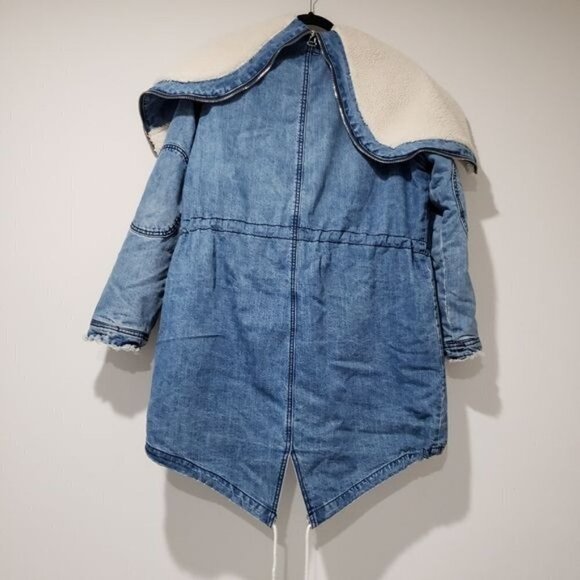 Need Supply Farrow Rio Hooded Jean Coat Jacket size Small - Picture 9 of 16